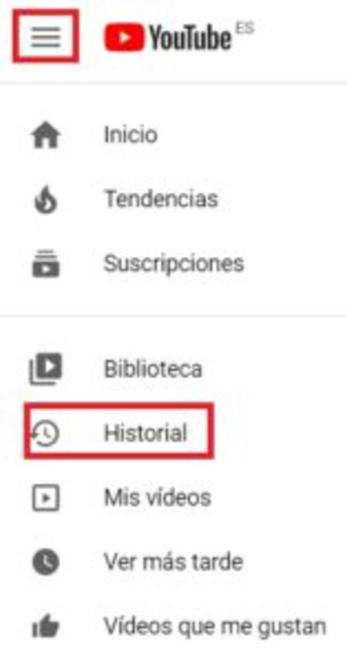 Cómo borrar mi historial de Youtube - Borrar el historial de YouTube desde el PC