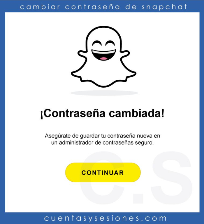 Cómo cambiar la contraseña de Snapchat - Cambiar contraseña de Snapchat desde la web oficial 