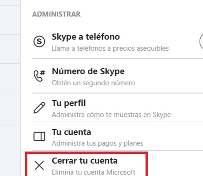 Cómo eliminar una cuenta de Skype - Eliminar cuenta de Skype desde un PC