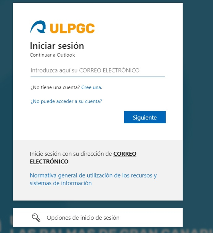 Cómo entrar al correo y acceder a ULPGC - Acceder al correo