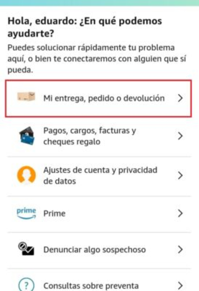 Cómo hacer una reclamación en Amazon - Reclamación en Amazon desde el móvil