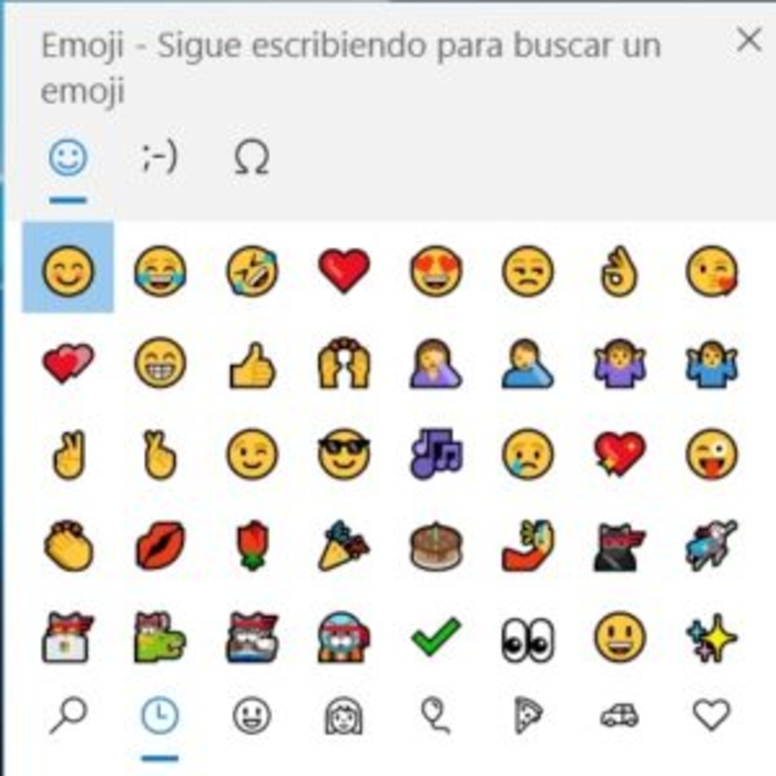 Cómo poner iconos en LinkedIn - Añadir iconos desde Windows 10