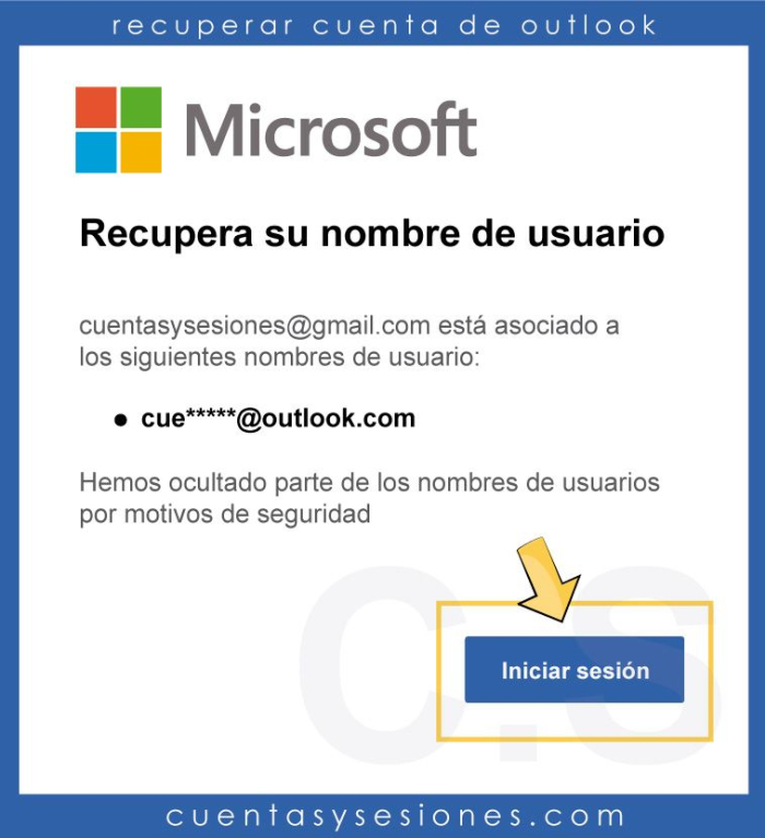 Cómo recuperar una cuenta de correo Outlook / Hotmail - Recuperar cuenta de correo de Outlook / Hotmail sin la dirección 