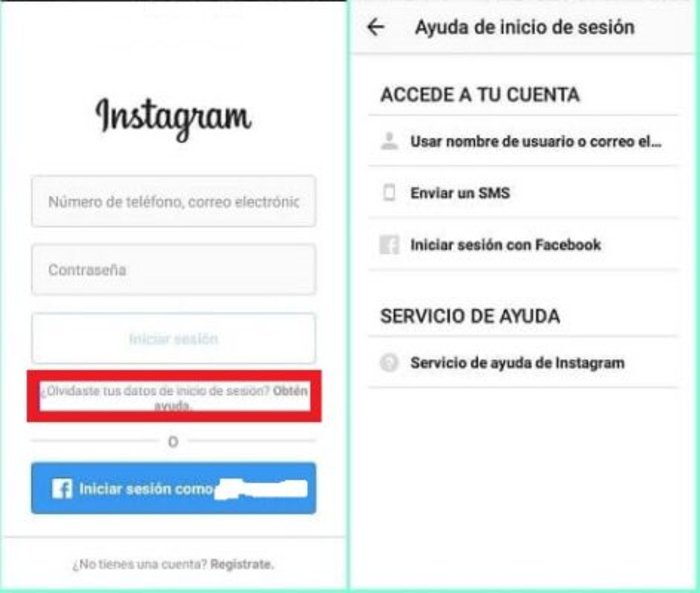 Cómo recuperar una cuenta de Instagram - Recuperar cuenta de Instagram desde un dispositivo móvil 