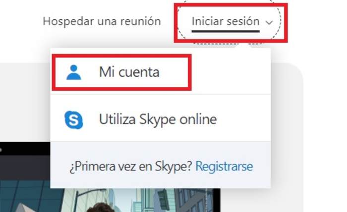 Cómo recuperar una cuenta de Skype - Recuperar cuenta a través del navegador móvil 