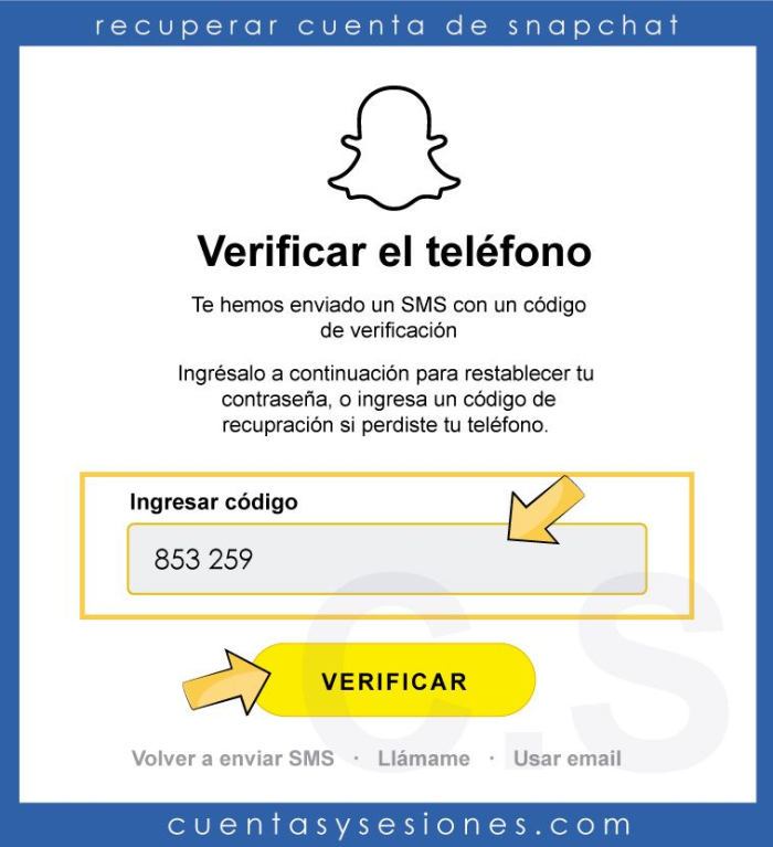 Cómo recuperar una cuenta de Snapchat - Recuperar cuenta de Snapchat desde un navegador web 