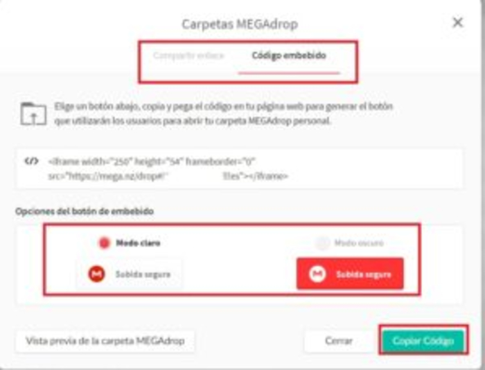 Cómo subir archivos a Mega - Subir archivos desde carpeta MegaDrop