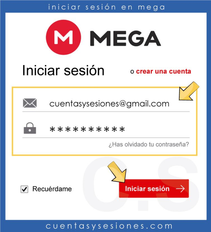 Iniciar sesión en Mega: entrar a la nube de Mega.io - Iniciar sesión en Mega desde el navegador web 