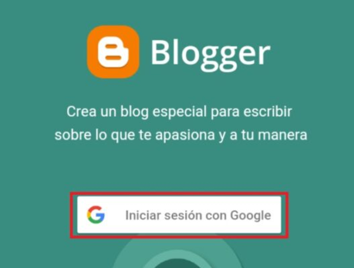 Iniciar sesión y entrar en Blogger - Iniciar sesión en Blogger desde Android 